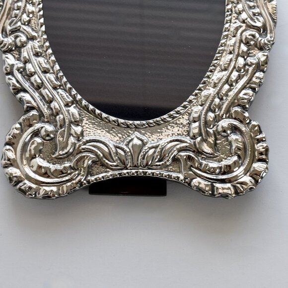 Large Plata Del Pilar Repousse Peruvian 925 Sterling Silver Picture Frame - Picture 7 of 8